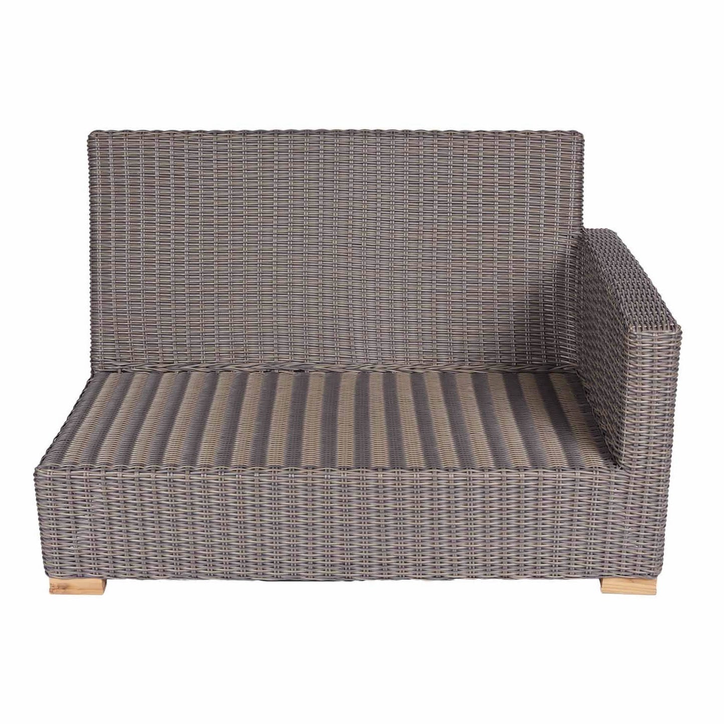 Sanibel Wicker Sectional 2-Seat Right Arm Piece (Frame Only)