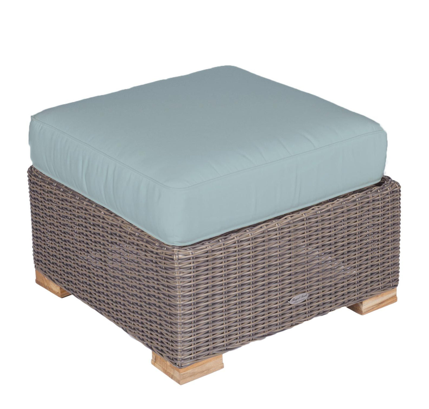 Sanibel Wicker Ottoman