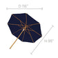10' Deluxe Teak Umbrella