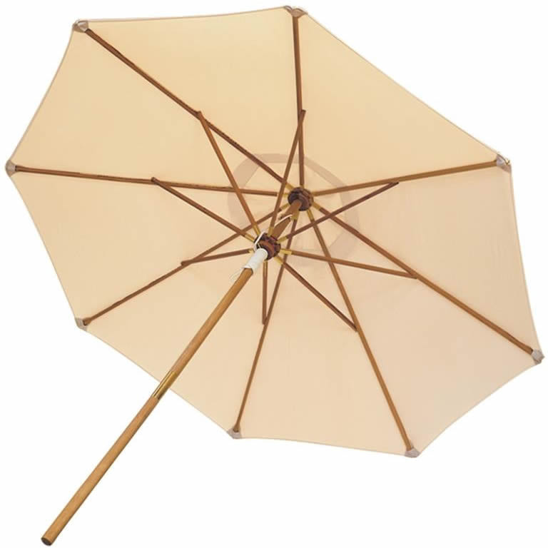 10' Deluxe Teak Umbrella