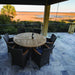 Foldable Teak Table (60" Round) - DropLeaf - Teak HQ™