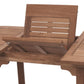 Royal Teak Gala 64"-80"-96" Expansion Table With 6 Compass Chairs