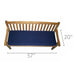 Large Teak Bench Cushion - For 3 - Seater Royal Teak Benches - Teak HQ™