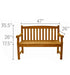 Outdoor Teak Garden Bench (2 - Seater) - Classic - Teak HQ™