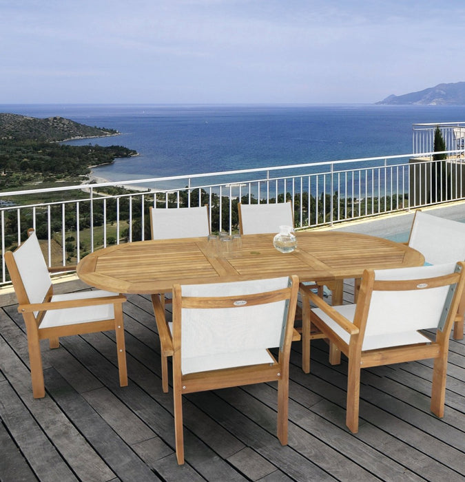 Oval Teak Dining Table (96" Long) - Family - Teak HQ™