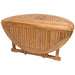 Round Teak Table and Chairs - DropLeaf (Table) & Helena (6 Chairs) - Teak HQ™