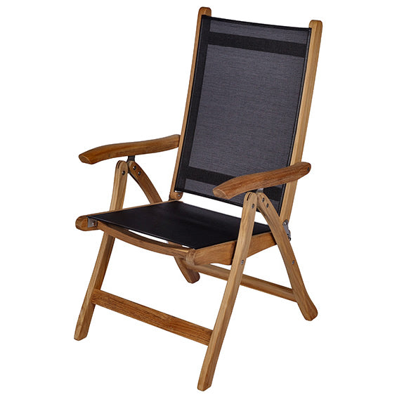 Florida Teak Reclining Sling Chair