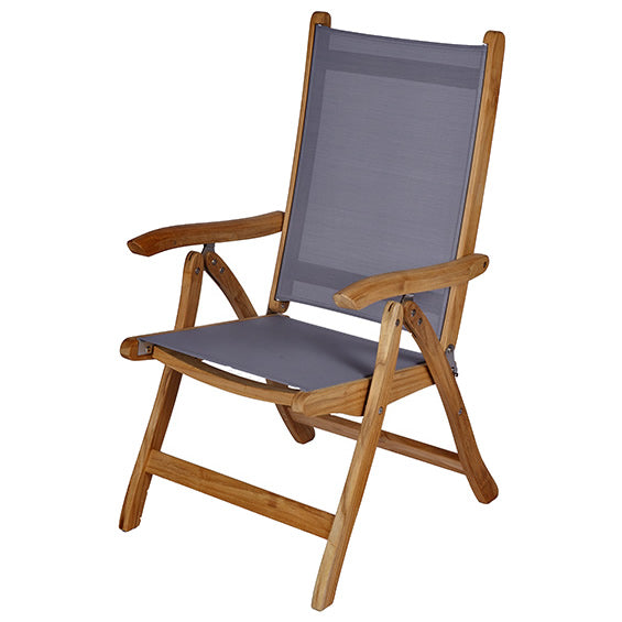 Florida Teak Reclining Sling Chair