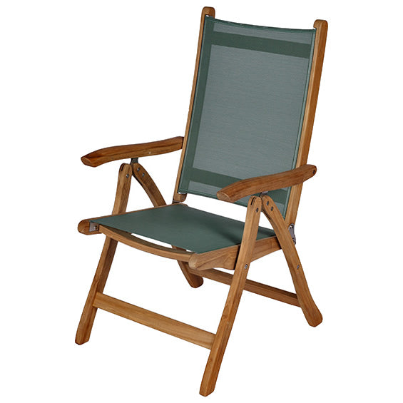 Florida Teak Reclining Sling Chair