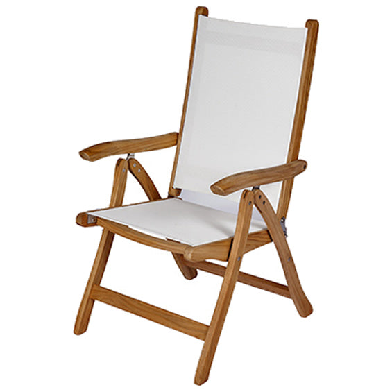 Florida Teak Reclining Sling Chair