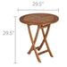 Small Teak Dining Table (29.5" Round) - Sailor - Teak HQ™