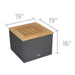 Small Teak Side Table (19" Square) - Sanibel - Teak HQ™