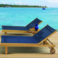 Royal Teak Sundaze Sling Lounge Chair & Picnic Side Table Set