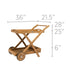 Teak Bar Cart - Royal Teak - Teak HQ™