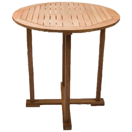 Teak Bar Height Table (39" Diameter) - Royal Teak - Teak HQ™
