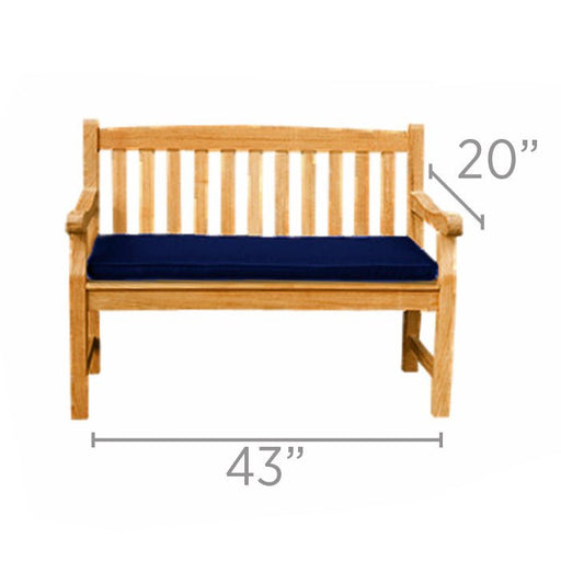 Teak Bench Cushion - For 2 - Seater Royal Teak Benches - Teak HQ™