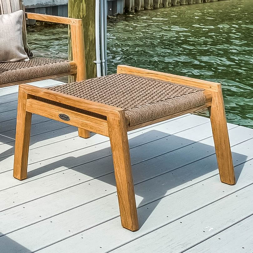 Teak Ottoman - Admiral - Teak HQ™