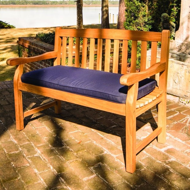 Teak Outdoor Bench With Back (2 - Seater) - Classic - Teak HQ™