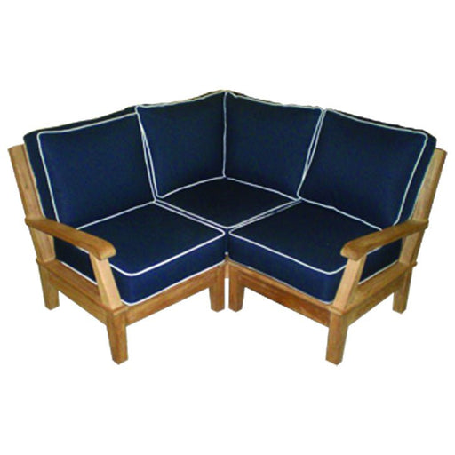 Teak Outdoor Sectional Furniture (Left End + Right End + Corner Combo) - Miami - Teak HQ™