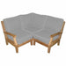 Teak Outdoor Sectional Furniture (Left End + Right End + Corner Combo) - Miami - Teak HQ™