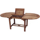 Royal Teak 72" - 96" Oval Family Expansion Table And 8 Sailmate Chairs