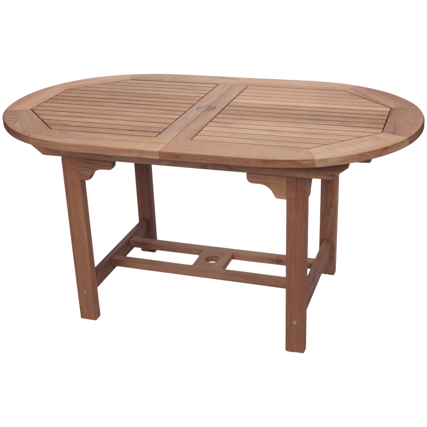 Royal Teak 60"-78" Oval Family Expansion Table with 6 Sailmate Chairs