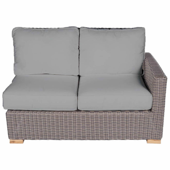 Teak Sectional Couch (Right End 2 - Seater Piece) - Sanibel - Teak HQ™