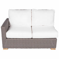 Teak Wood Outdoor Sectional Piece (Left End 2-Seater) - Sanibel